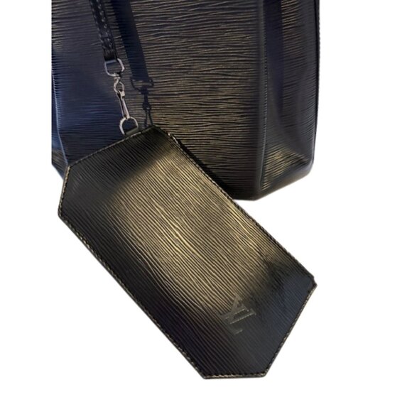 Louis Vuitton Black Epi Leather Sac D'Epaule Bucket Bag & Pochette-Vintage - Picture 7 of 11